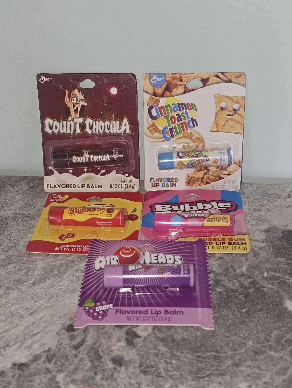 5 Novelty Lip Balm Bundle - 5pk Cereal & Candy Flavored - NIPFun